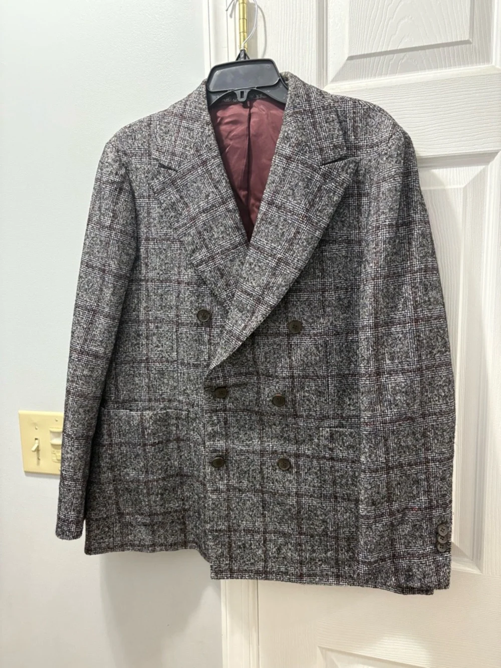 Suitsupply Havana Houndstooth Blazer Alpaca Cotton Size 42S